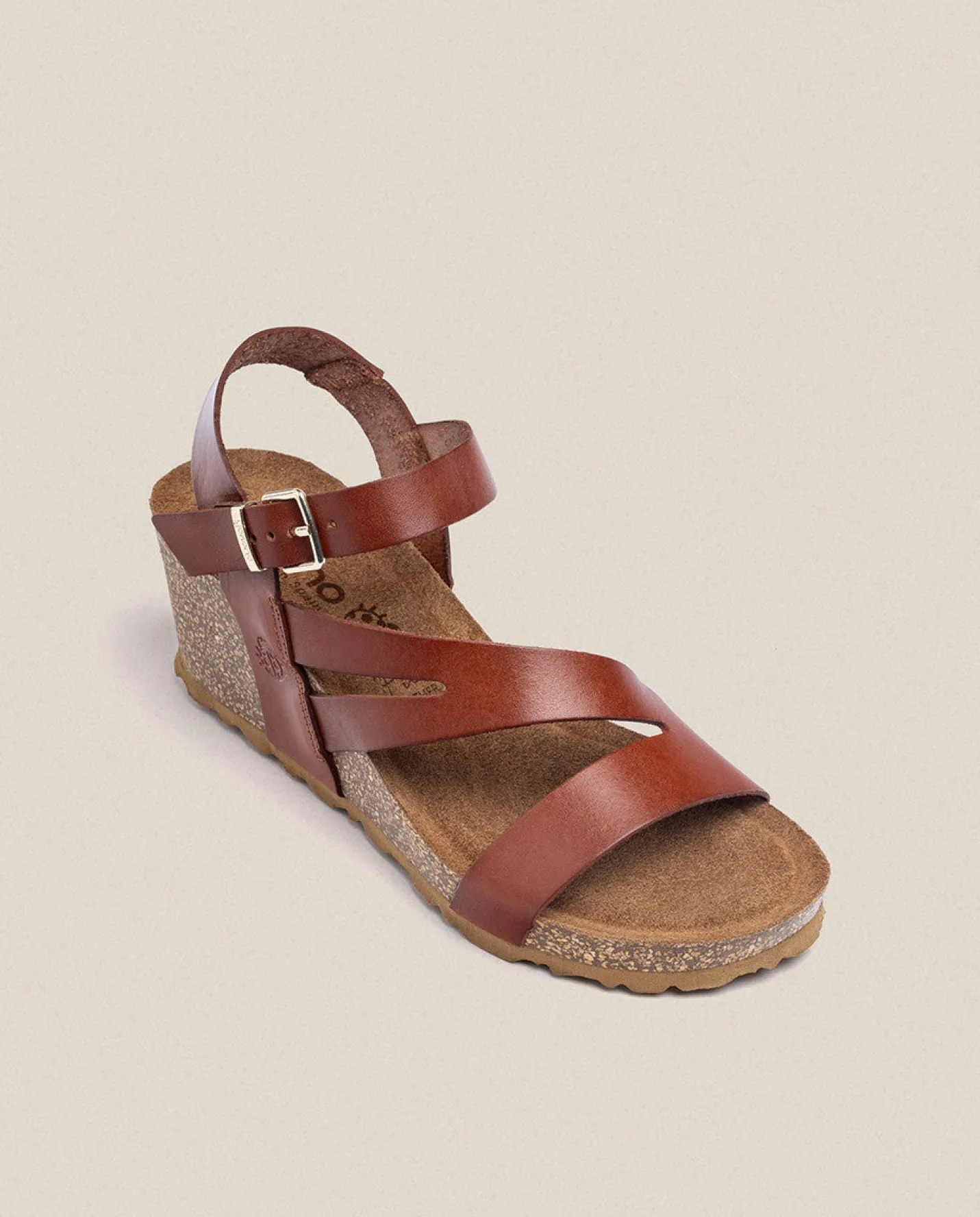 Wedge Sandals|Yokono Wedge Sandal CADIZ-302 Brown