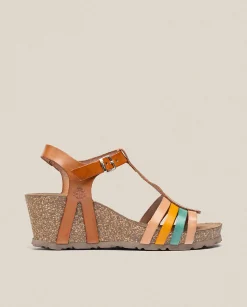 Wedge Sandals|Yokono Wedge Sandal CADIZ-301 Brown