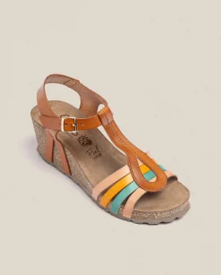 Wedge Sandals|Yokono Wedge Sandal CADIZ-301 Brown