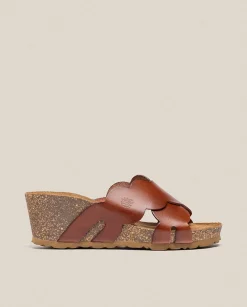 Wedge Sandals|Yokono Wedge Sandal CADIZ-300 Brown