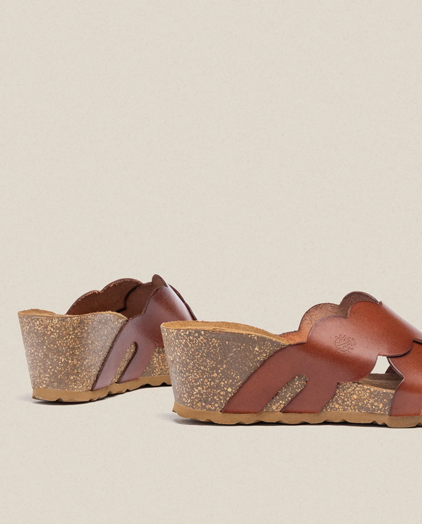 Wedge Sandals|Yokono Wedge Sandal CADIZ-300 Brown