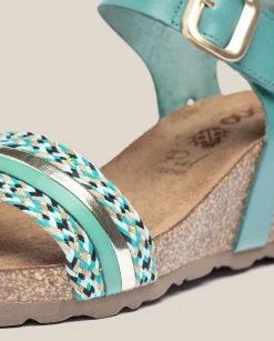 Wedge Sandals|Yokono Wedge Sandal CADIZ-306 Green