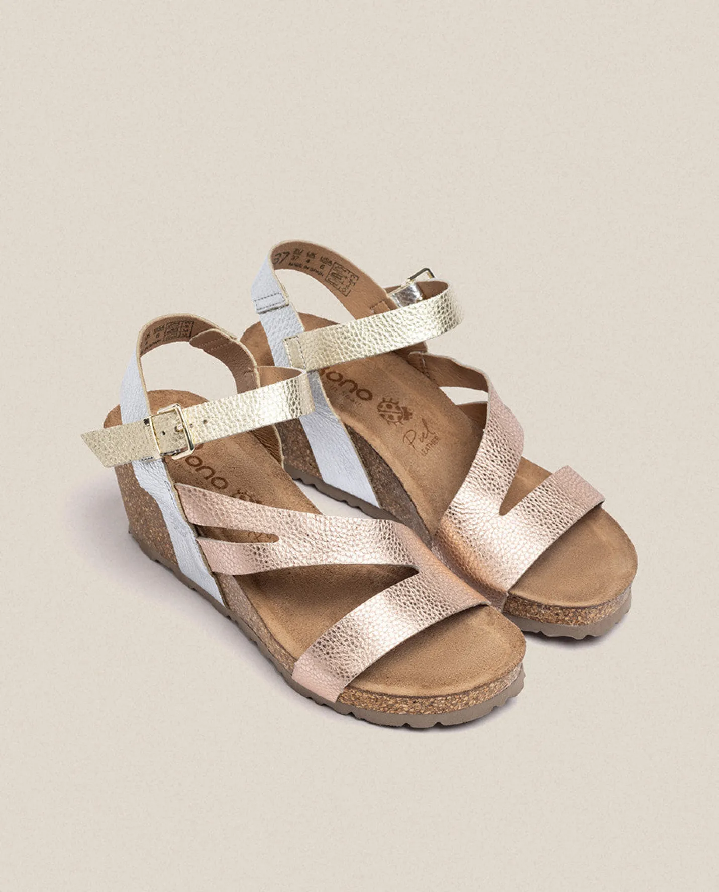 Wedge Sandals|Yokono Wedge Sandal CADIZ-302 Pink