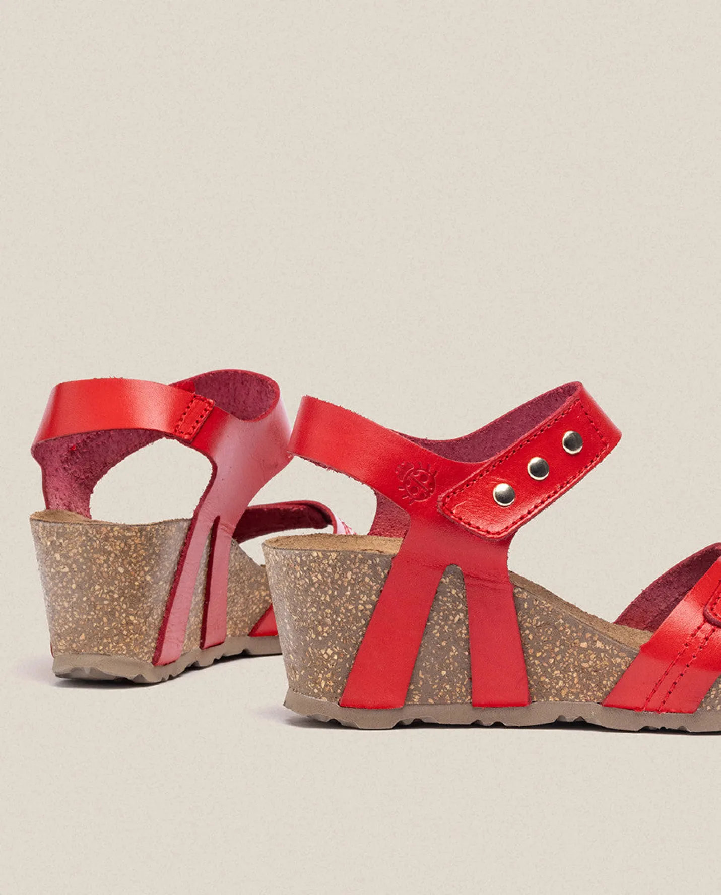 Wedge Sandals|Yokono Wedge Sandal CADIZ-303 Red