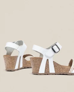 Wedge Sandals|Yokono Wedge Sandal CADIZ-306 White