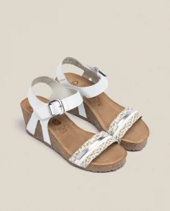 Wedge Sandals|Yokono Wedge Sandal CADIZ-306 White