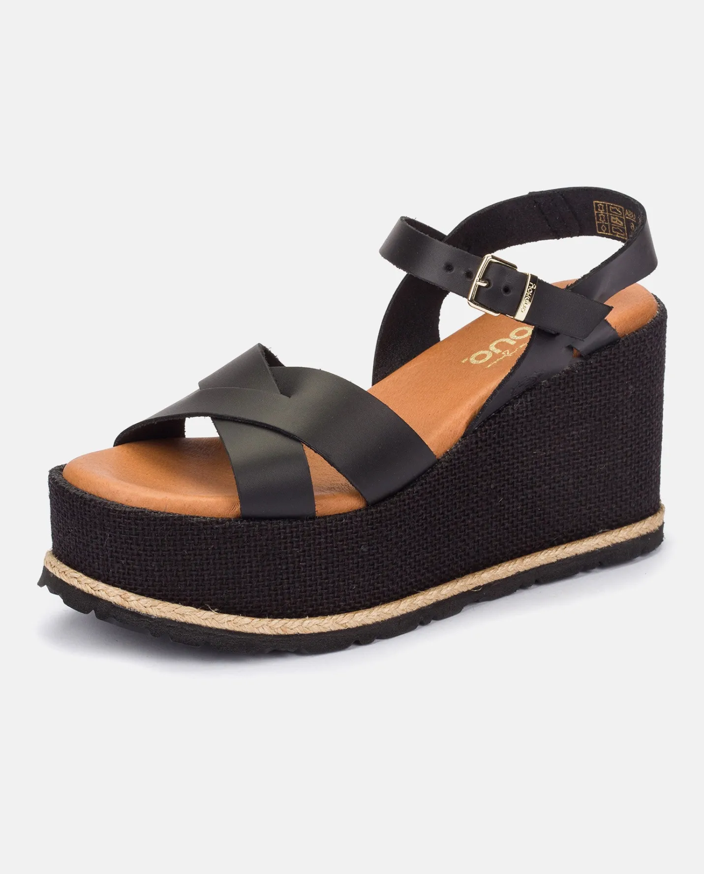 Wedge Sandals|Yokono Wedge Sandal LANZAROTE-003 Black