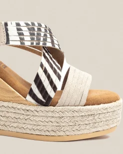 Wedge Sandals|Yokono Wedge Sandal Mey 003 Zebra