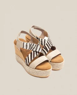Wedge Sandals|Yokono Wedge Sandal Mey 003 Zebra