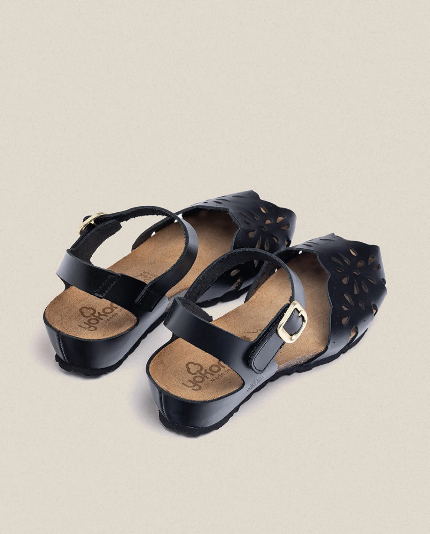 Wedge Sandals|Yokono Wedge Sandal MONACO-047 Black
