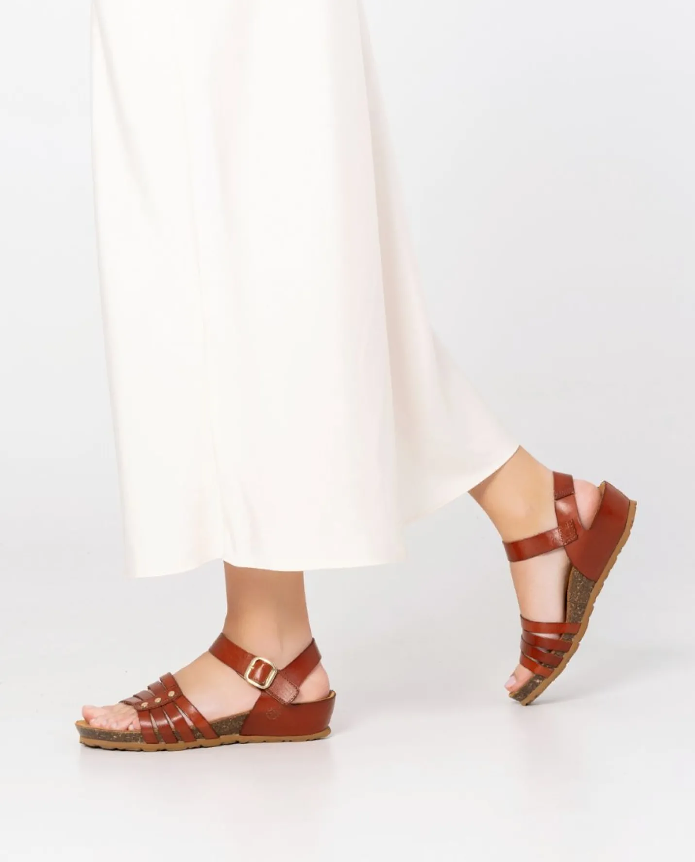 Wedge Sandals|Yokono Wedge Sandal MONACO-051 Brown