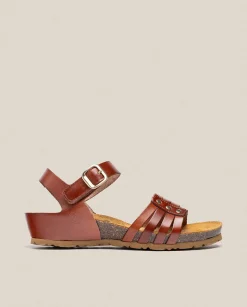 Wedge Sandals|Yokono Wedge Sandal MONACO-051 Brown