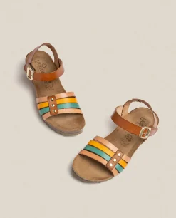 Wedge Sandals|Yokono Wedge Sandal MONACO-051 Brown