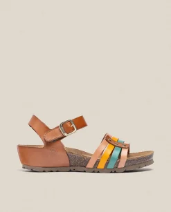 Wedge Sandals|Yokono Wedge Sandal MONACO-051 Brown