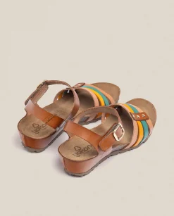 Wedge Sandals|Yokono Wedge Sandal MONACO-051 Brown