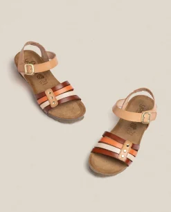 Wedge Sandals|Yokono Wedge Sandal MONACO-051 Brown