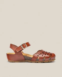 Wedge Sandals|Yokono Wedge Sandal MONACO-047 Brown