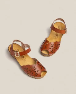 Wedge Sandals|Yokono Wedge Sandal MONACO-047 Brown