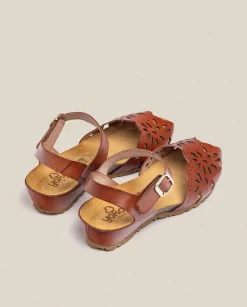Wedge Sandals|Yokono Wedge Sandal MONACO-047 Brown