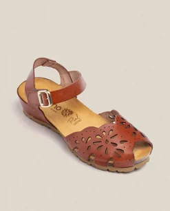 Wedge Sandals|Yokono Wedge Sandal MONACO-047 Brown