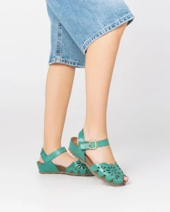Wedge Sandals|Yokono Wedge Sandal MONACO-047 Green