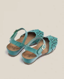 Wedge Sandals|Yokono Wedge Sandal MONACO-047 Green