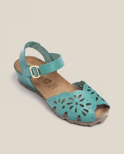 Wedge Sandals|Yokono Wedge Sandal MONACO-047 Green