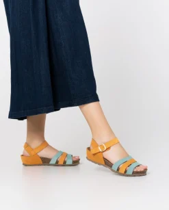 Wedge Sandals|Yokono Wedge Sandal MONACO-048 Orange