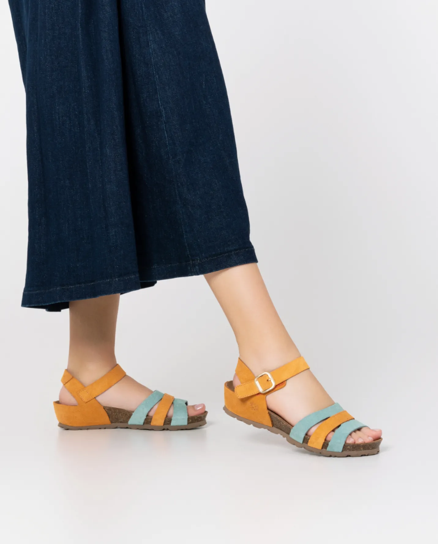 Wedge Sandals|Yokono Wedge Sandal MONACO-048 Orange