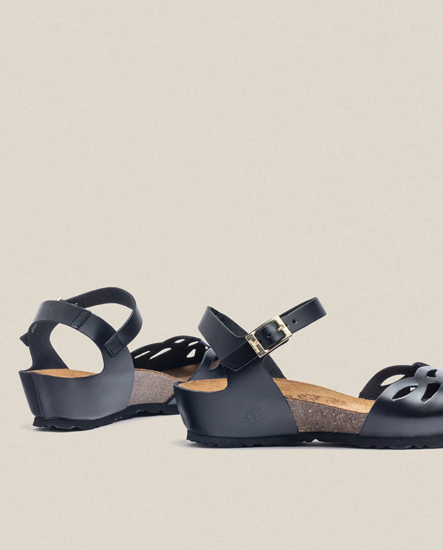 Wedge Sandals|Yokono Wedged Sandal MONACO-003 Black