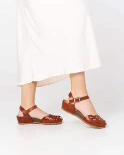 Wedge Sandals|Yokono Wedged Sandal MONACO-003 Brown