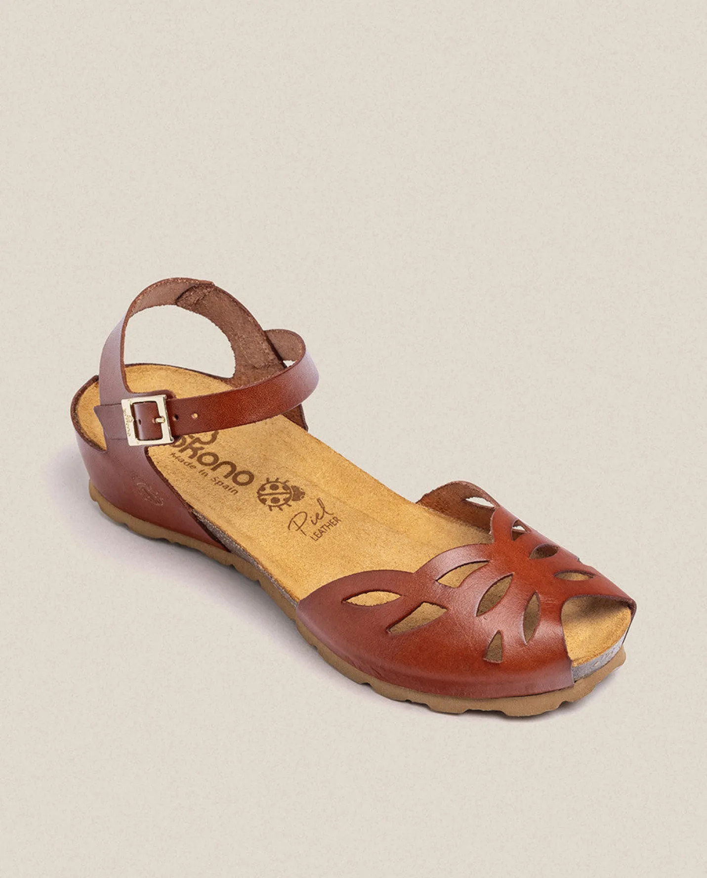Wedge Sandals|Yokono Wedged Sandal MONACO-003 Brown