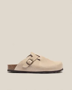 Clogs|Flat Sandals|Yokono Zueco 599 Beige